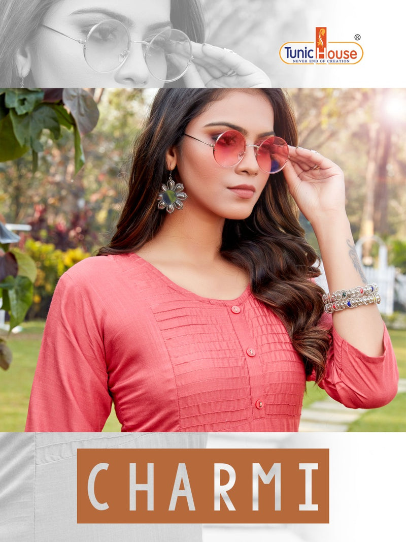 Tuni House Charmi Rayon Stylish Designer Graceful Look Casual Wear Kurti