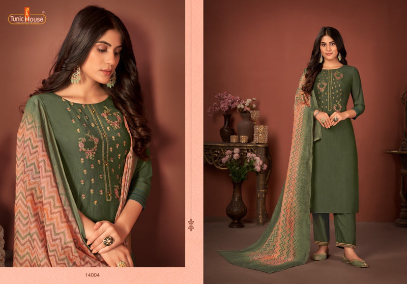 Tunic House Haseena Silk Stylish Designer Wear Casual Kurti