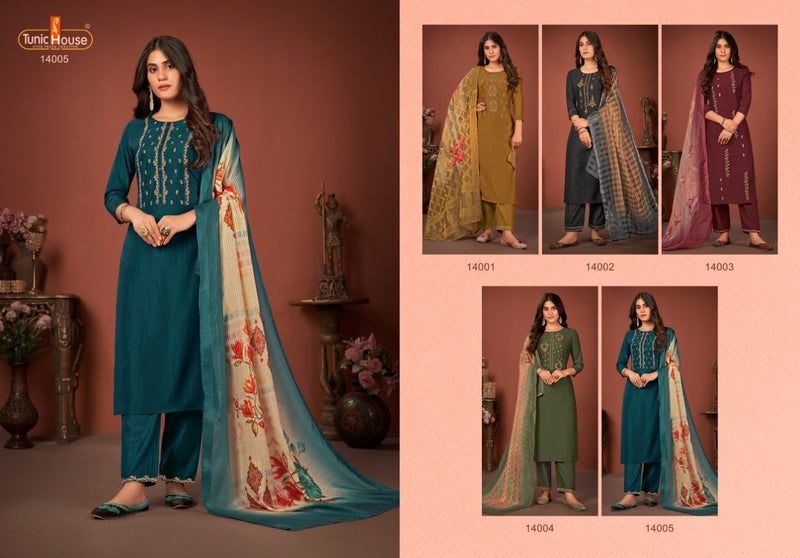 Tunic House Haseena Silk Stylish Designer Wear Casual Kurti