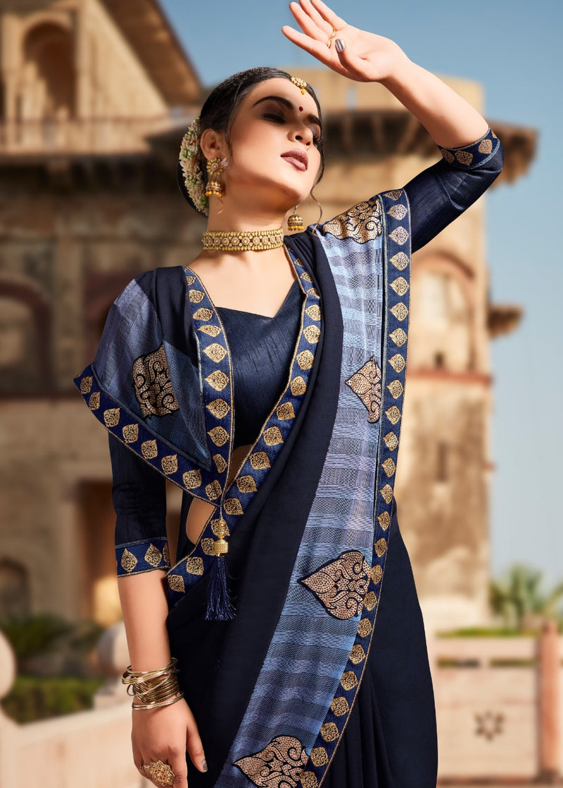 Vallabhi Prints Prasoon Georgette Stylish Designer Printed Wear Saree