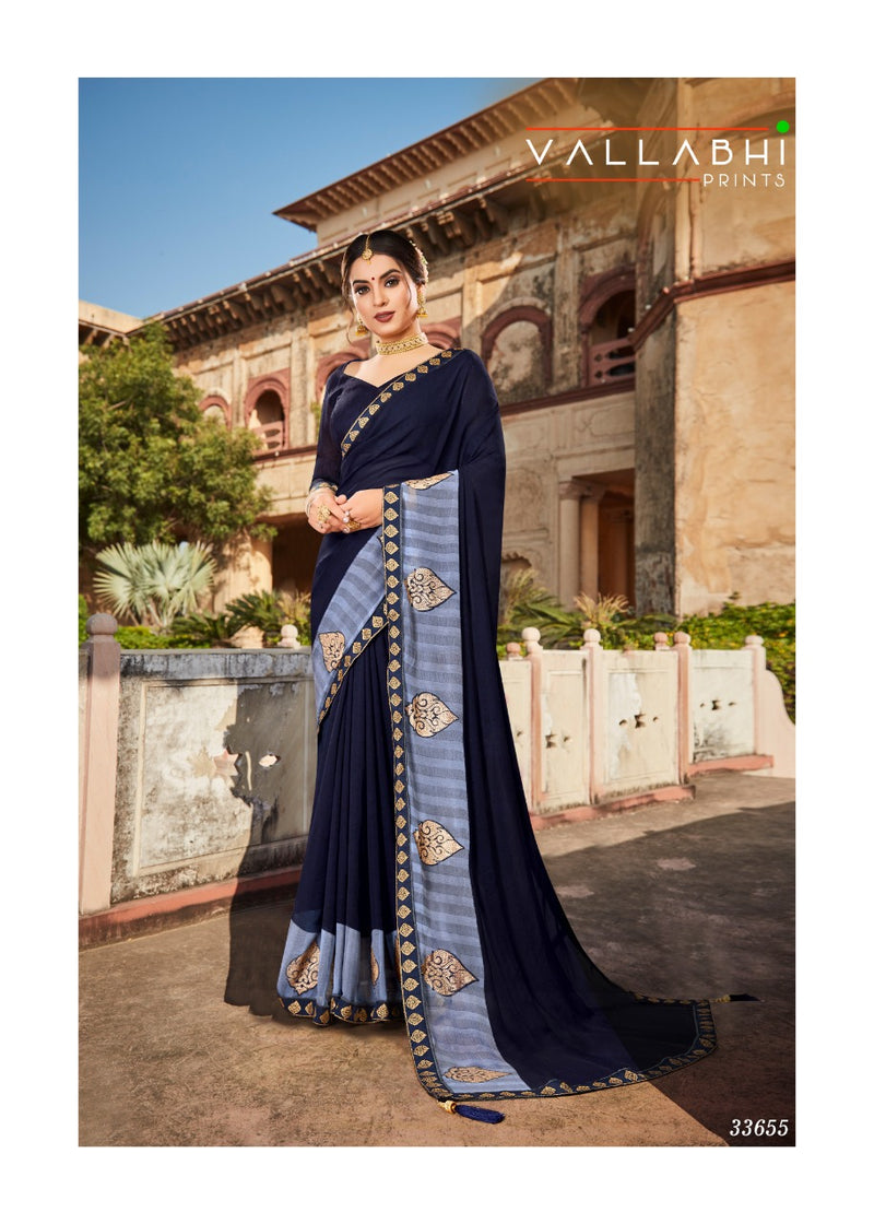 Vallabhi Prints Prasoon Georgette Stylish Designer Printed Wear Saree