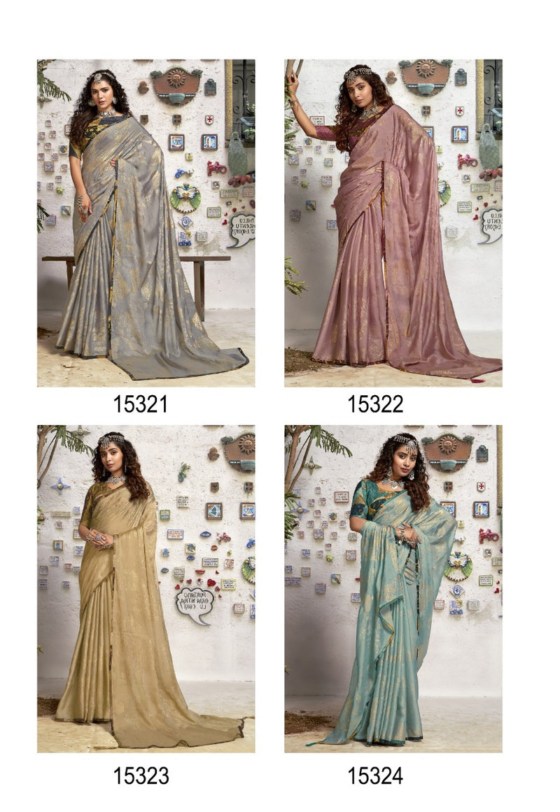 Vallabhi Print Shanaya Chinnon Chiffon Stylish Designer Party Wear Sarees