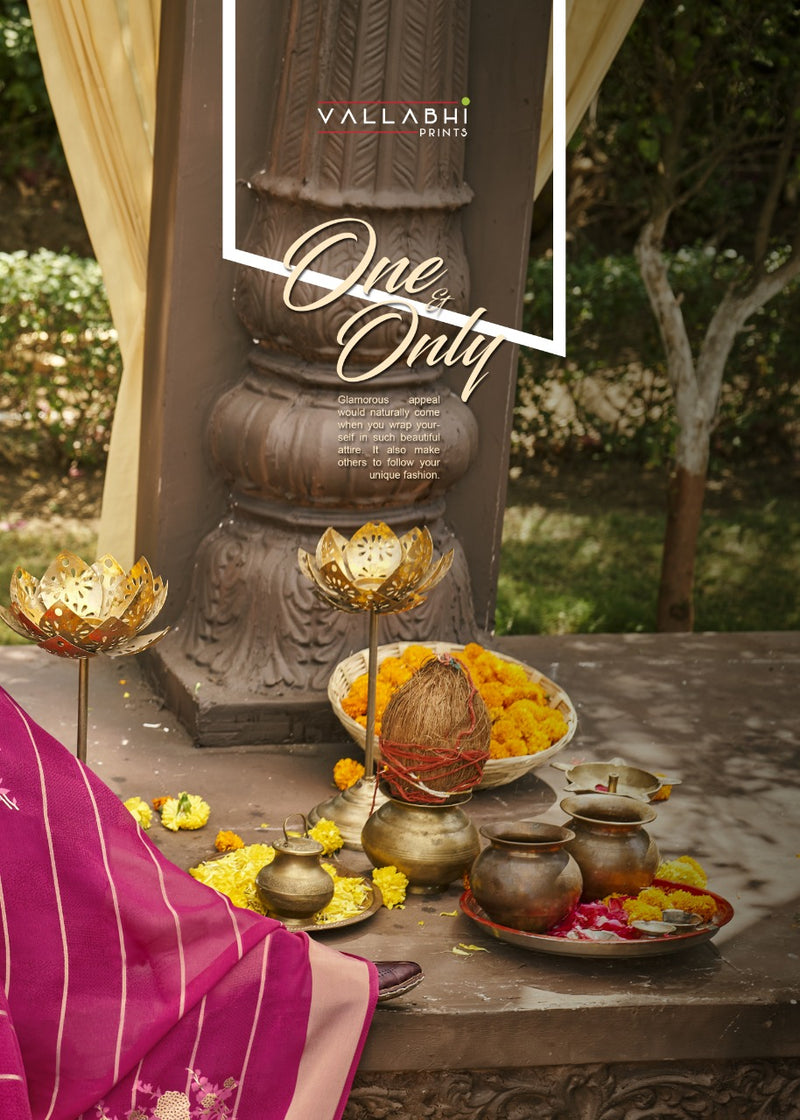 Vallabhi Print Soulful Weightless Stylish Designer Festival Wear Saree