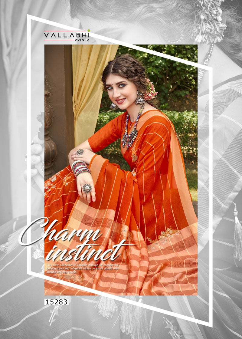 Vallabhi Print Soulful Weightless Stylish Designer Festival Wear Saree