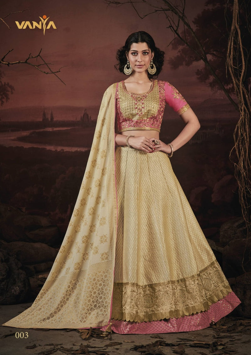 Vanya Dno 003 Silk Stylish Designer Hand Work Lehenga Choli
