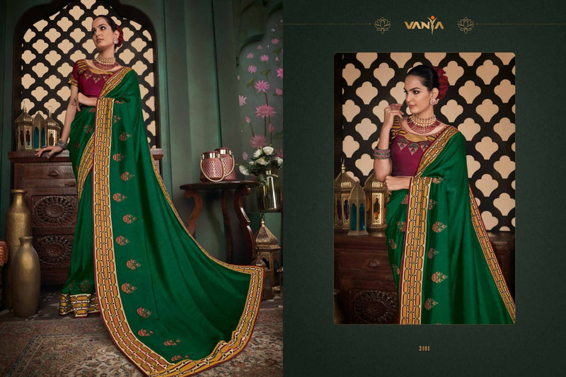 Vanya Vanya Dno 3114 Silk With Embroidery Stylish Designer Festival Look Saree