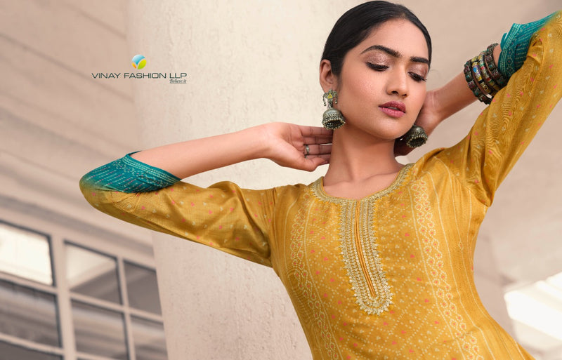 Vinay Fashion Khushboo Muslin Silk Stylish Designer Wear Salwar Kameez