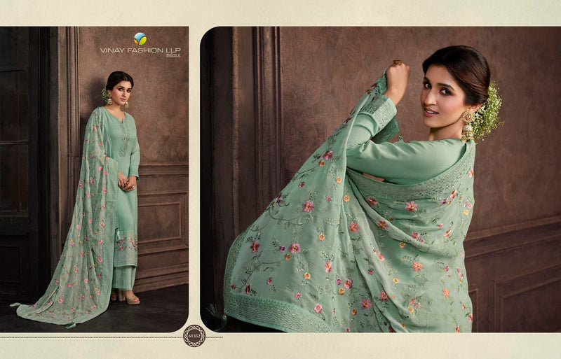 Vinay Fashion Saachi Georgette With Heavy Embroidery Work Stylish Designer Casual Wear Fancy Salwar Suit