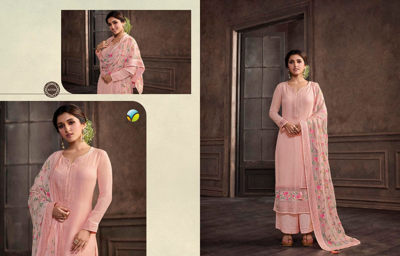 Vinay Fashion Saachi Georgette With Heavy Embroidery Work Stylish Designer Casual Wear Fancy Salwar Suit