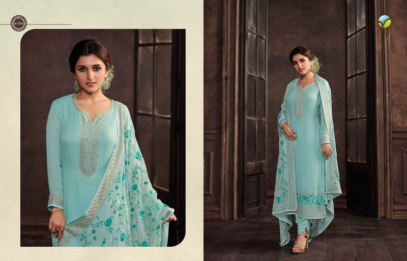 Vinay Fashion Saachi Georgette With Heavy Embroidery Work Stylish Designer Casual Wear Fancy Salwar Suit