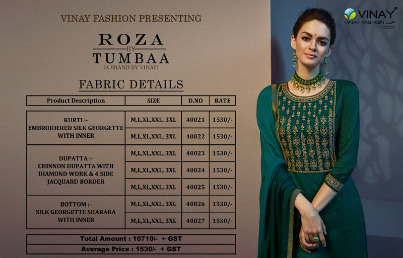 Vinay Fashion Tumbaa Silk Georgette Stylish Designer Festival Look Kurti