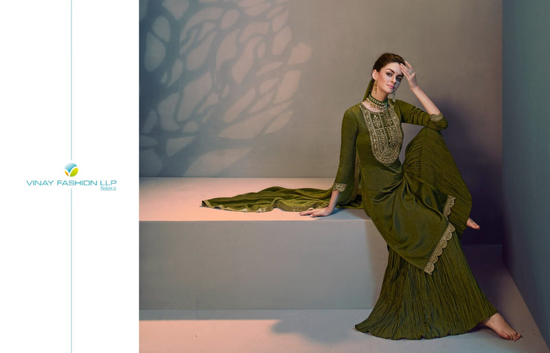 Vinay Fashion Tumbaa Silk Georgette Stylish Designer Festival Look Kurti