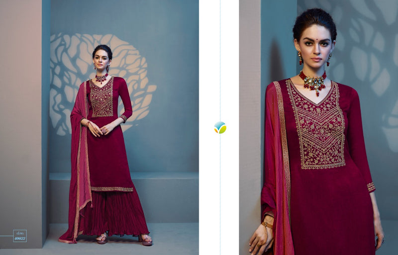 Vinay Fashion Tumbaa Silk Georgette Stylish Designer Festival Look Kurti