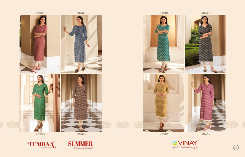 Vinay Fashion Tumbaa Summer Cotton Stylish Designer Casual Wear Kurti