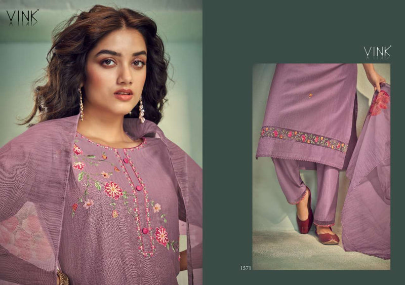 Vink Glamour Vol 3 Silk With Hand Work Stylish Designer Casual Wear Beautiful Kurti