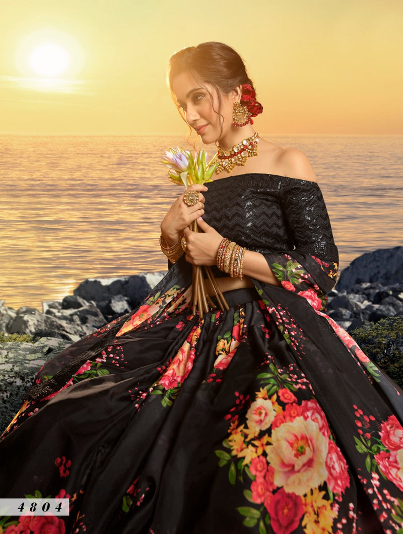 Virasat Devi 4804 Organza Stylish Designer Party Wear Lehenga Choli