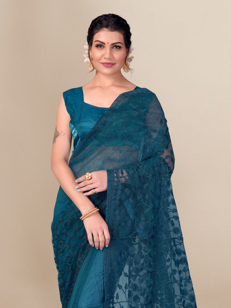 Vivera International Dabangg 11 Soft Net Gorgeous Look Party Wear Saree