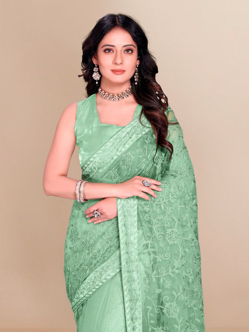 Vivera International Dabangg 12 Soft Net Gorgeous Look Party Wear Saree