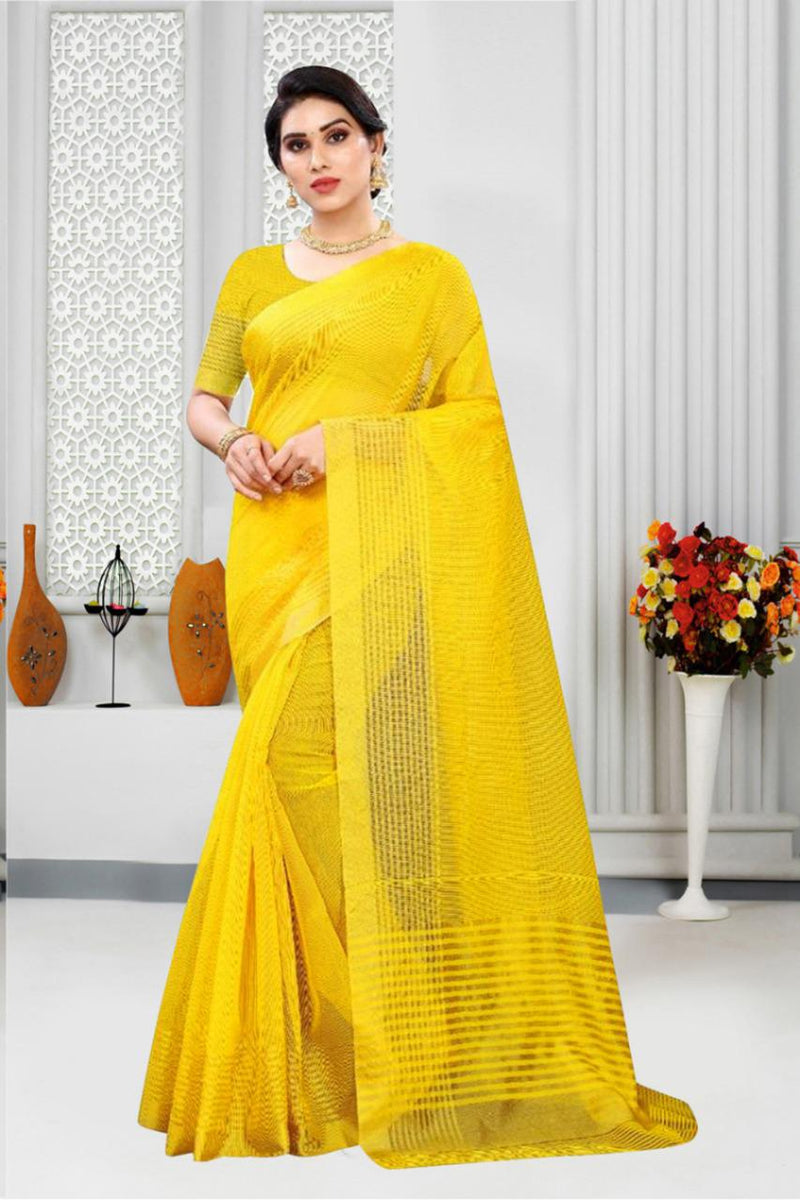 Vivera International Julia6 Kota Net Stylish Designer Decent look Saree