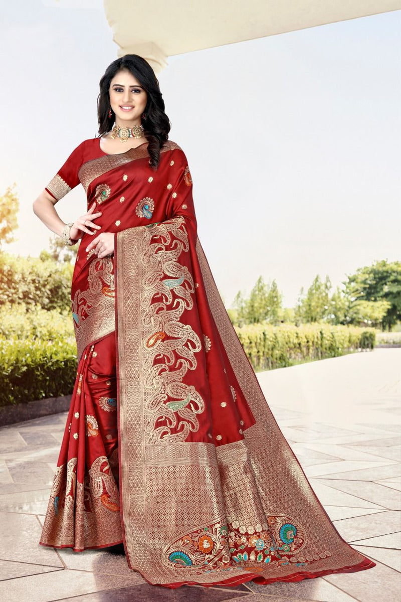 Vivera International Mitra 2 Banarasi Silk Stylish Designer Festival Wear Sarees