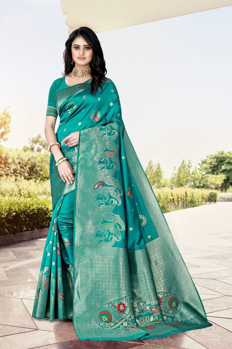 Vivera International Mitra 2 Banarasi Silk Stylish Designer Festival Wear Sarees