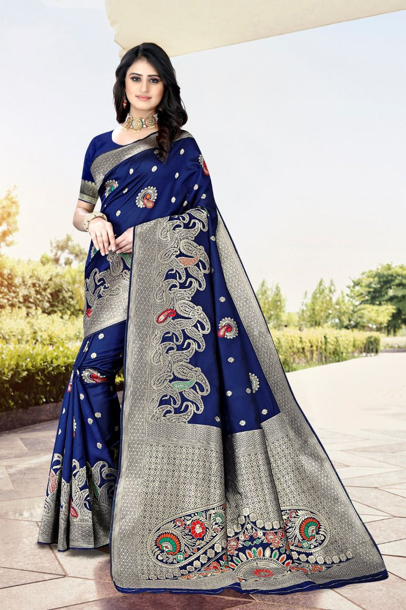 Vivera International Mitra 2 Banarasi Silk Stylish Designer Festival Wear Sarees