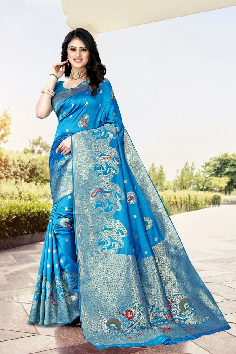 Vivera International Mitra 2 Banarasi Silk Stylish Designer Festival Wear Sarees