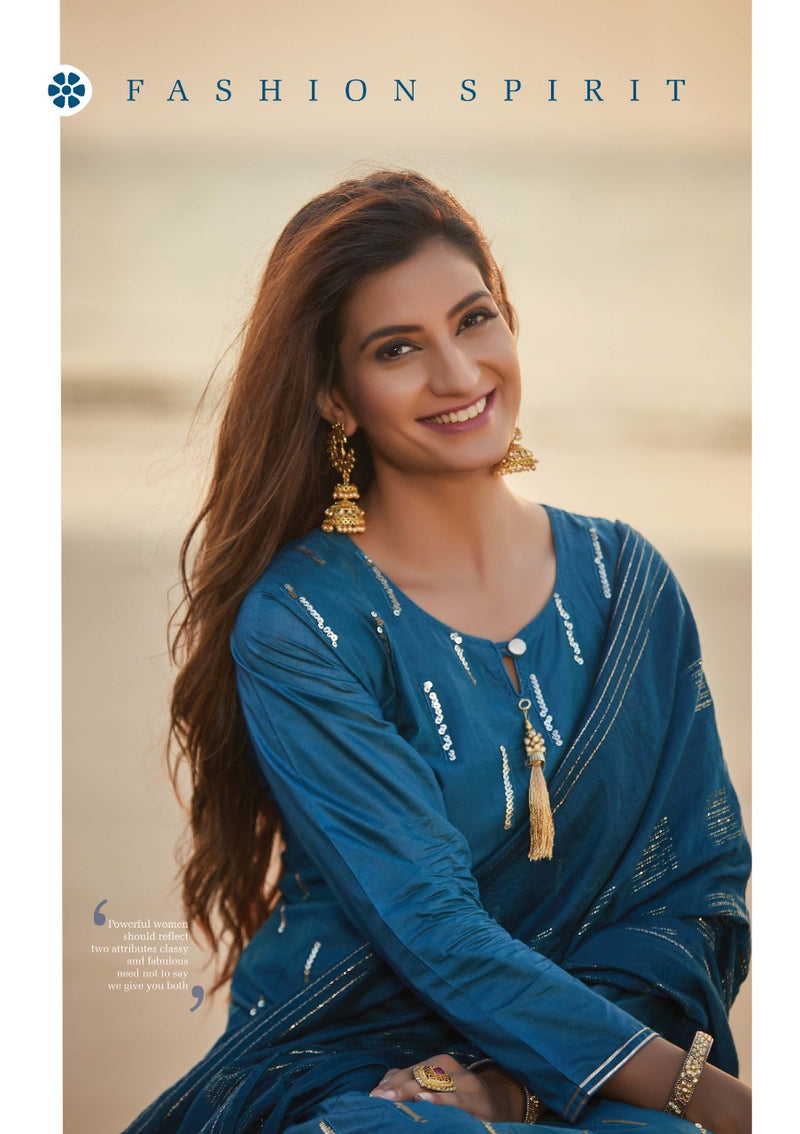 Wanna Shefali Chanderi With Printed Designer Stylish Festival Wear Kurti