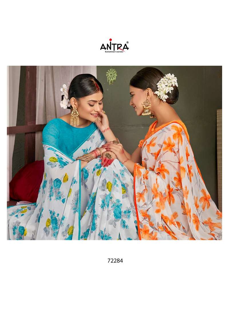 White Diamond Vol 7 Antra Fancy  Weightless Flower Printed Saree