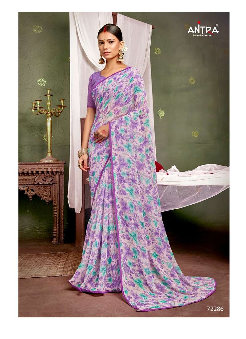 White Diamond Vol 7 Antra Fancy  Weightless Flower Printed Saree