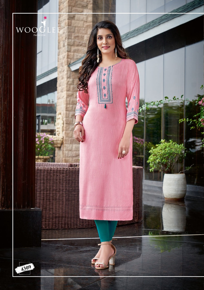 Sakshi Wooglee Rayon Bridal Wear Kurti