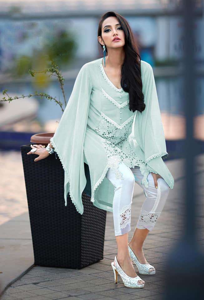 Zara Studio Vol 27 Georgette Stylish Designer Wear Kurti