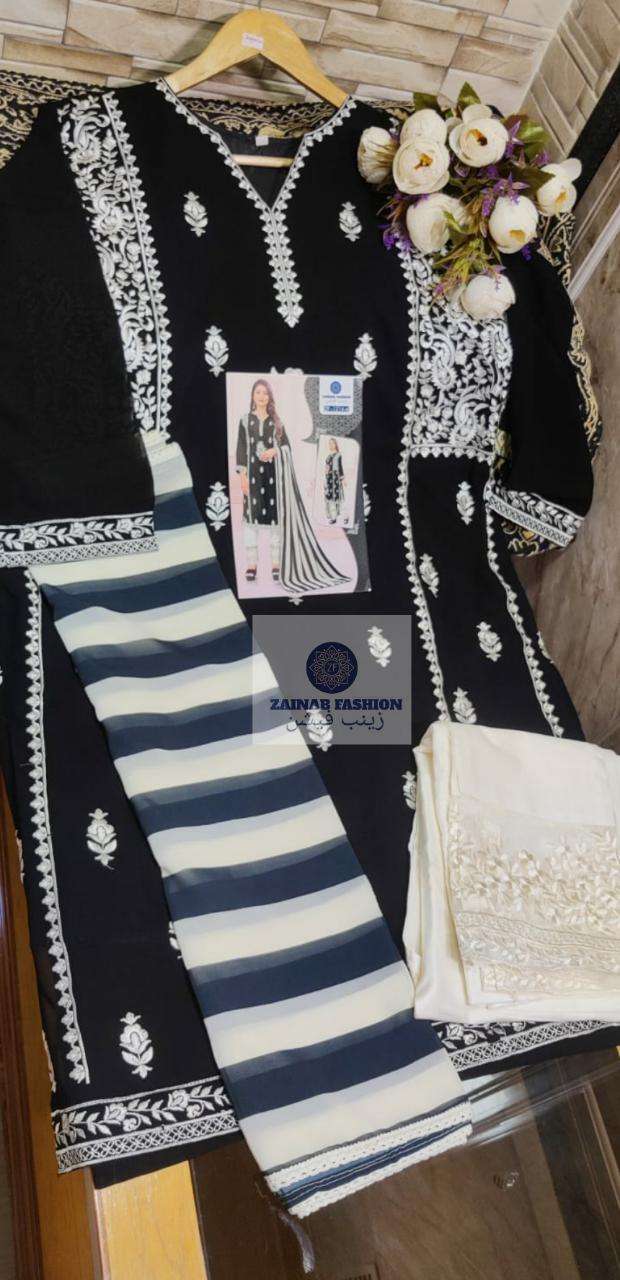Zainab Fashion Dno 1214 Georgette With Embroidered Stylish Designer Pakistani Style Kurti