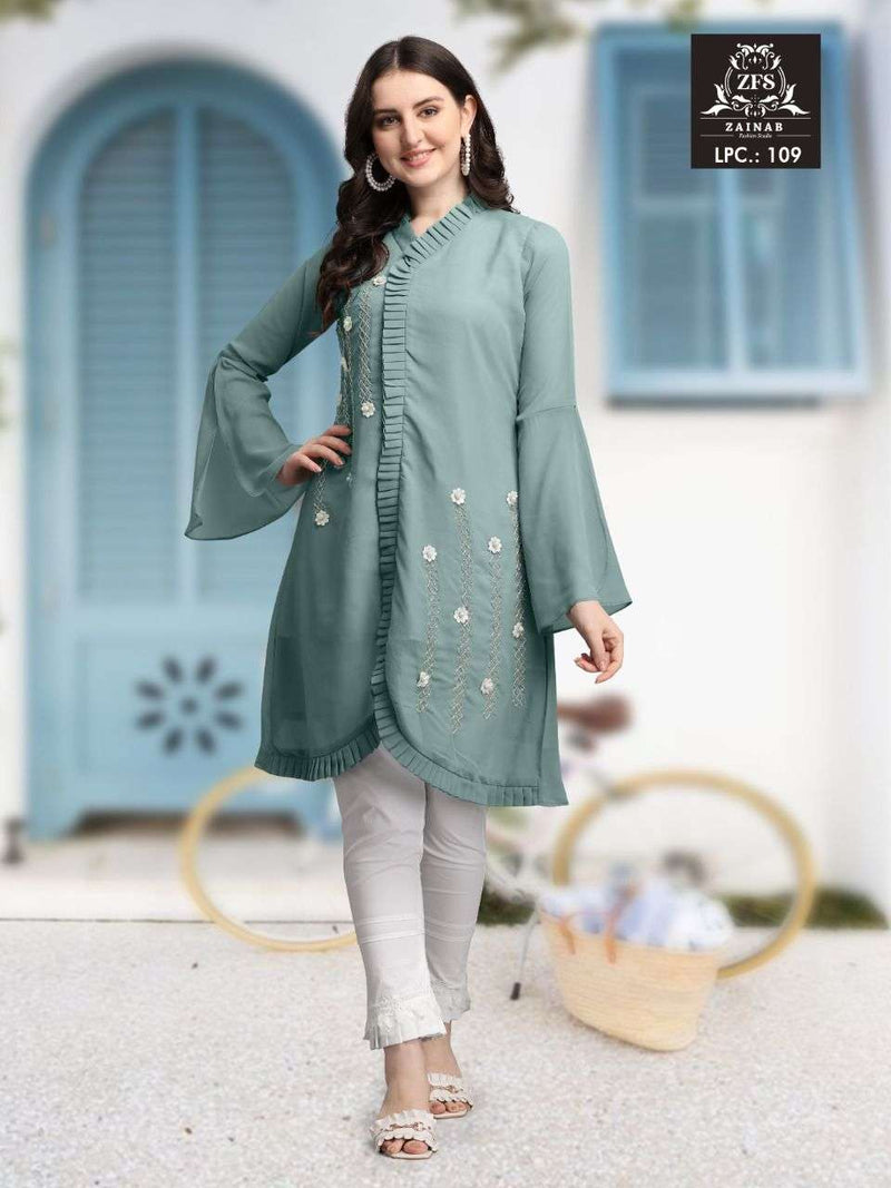 Zainab Fashion Studio Lpc 192 Georgette Stylish Designer Hand Work Kurti