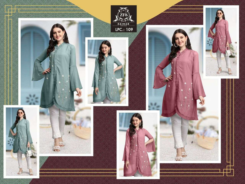 Zainab Fashion Studio Lpc 192 Georgette Stylish Designer Hand Work Kurti