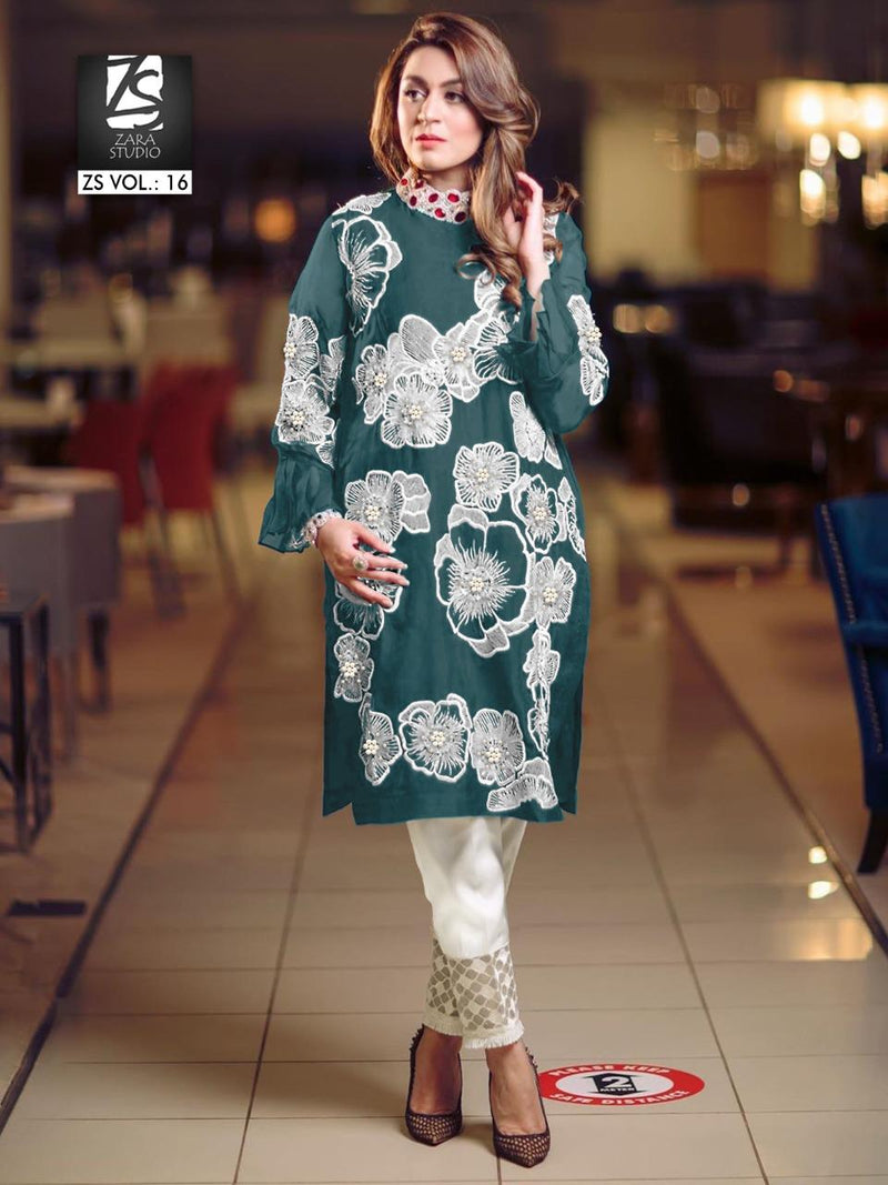 Zara Studio Pret Vol 16 Georgette Stylish Designer Party Wear Kurti