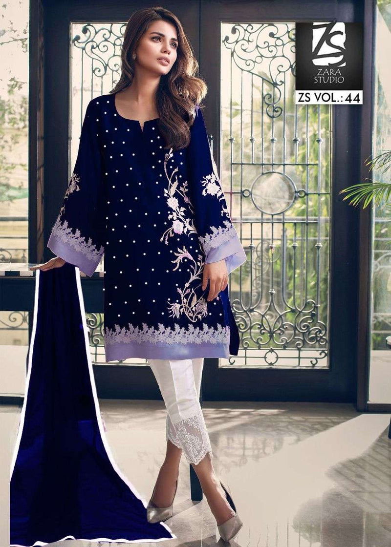 Zara Studio Vol 44 Georgette Stylish Designer Party Wear Kurti