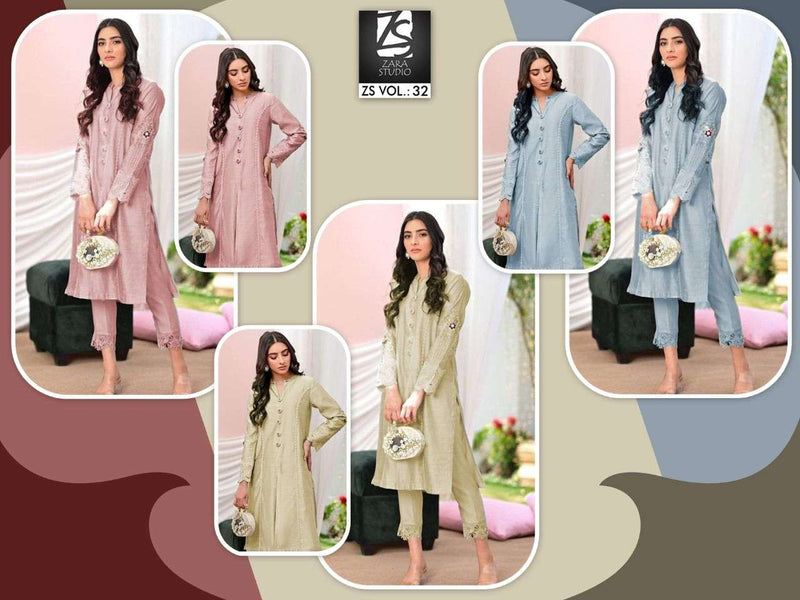 Zara Studio Vol 32 Georgette Stylish Designer Party Wear Kurti