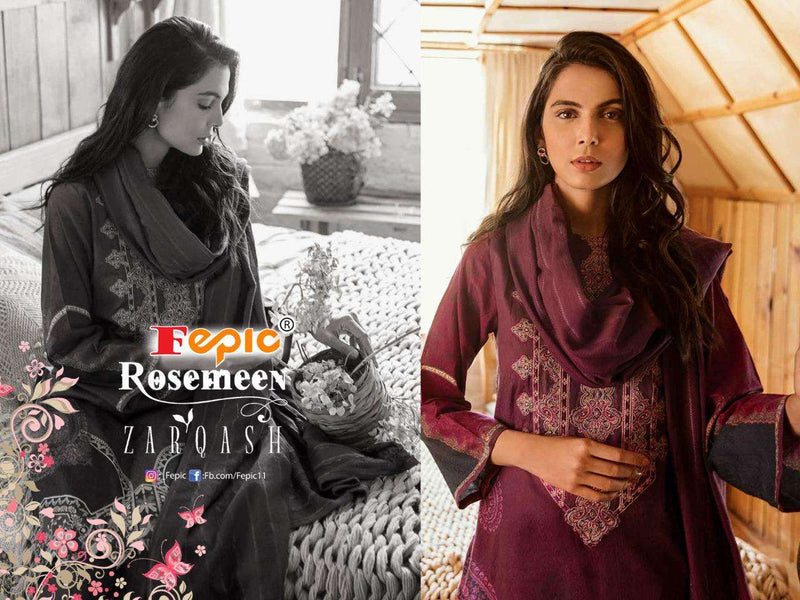 Zarqash Cambric Cotton Stylish Designer Wear Salwar Suit