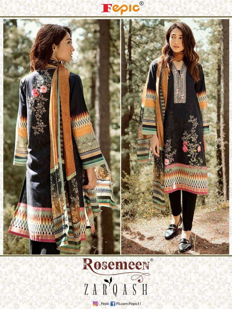 Zarqash Cambric Cotton Stylish Designer Wear Salwar Suit
