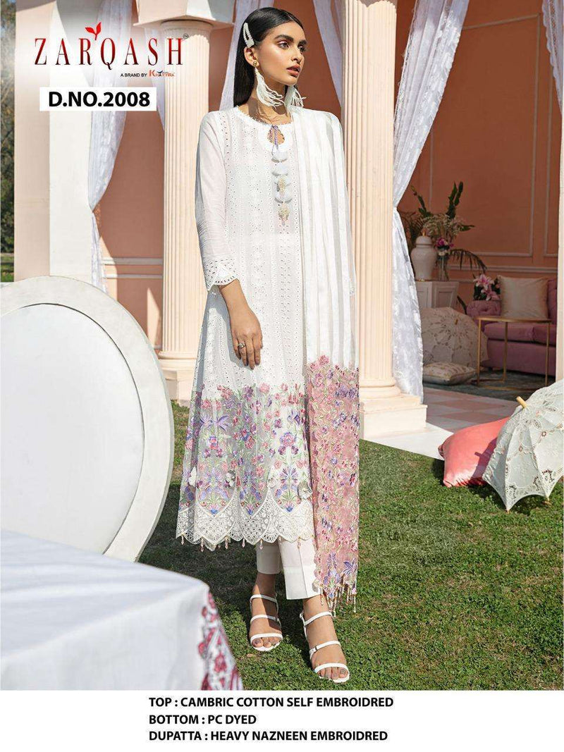 Zarqash Dno 2008 Cotton Stylish Hand Work Designer Pakistani Salwar Kameez