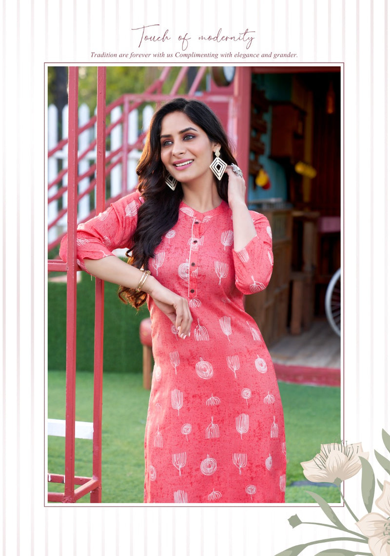 Zoori Akshara Vol 13 Rayon Stylish Designer Casual Wear Kurti Collection