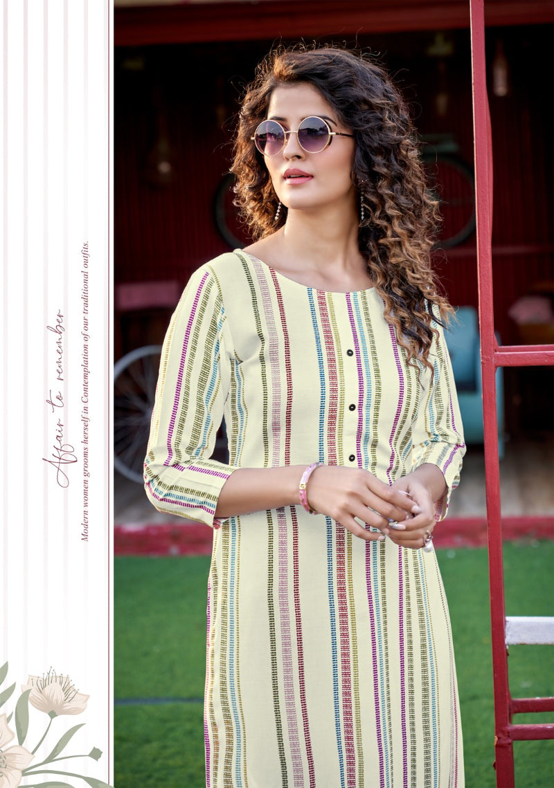 Zoori Akshara Vol 13 Rayon Stylish Designer Casual Wear Kurti Collection