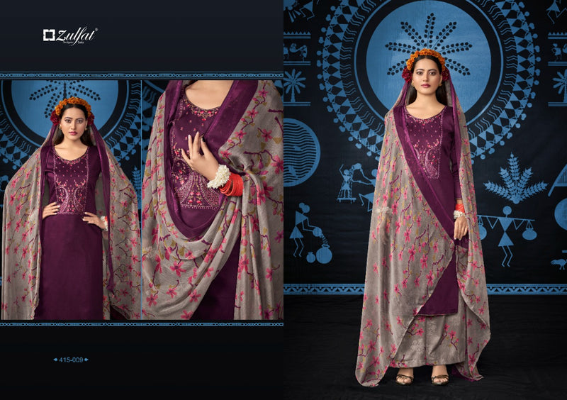 Zulfat Designer Mandakini Jam Cotton Stylish Designer Casual Wear Salwar Kameez